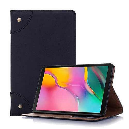 Wewoo Housse Coque Etui à rabat horizontal en cuir de style livre pour Galaxy Tab A 8 2019 P200 / P205avec porte-cartes et porte-cartesavec porte-monnaie Noir