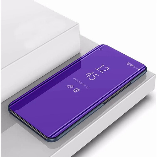 Wewoo Housse Coque Pour Huawei Nova 6 SE miroir plaqué cuir flip horizontal avec support étui téléphone portable violet bleu