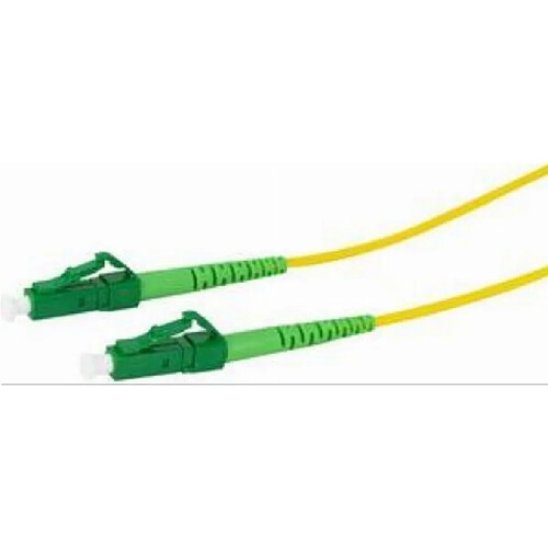 LogiLink - Patch-Kabel - LSH/APC Single-Mode (M) bis LC/APC Einzelmodus (M) - 0.5 m - 2 mm - Glasfaser - Simplex - 9/125 Mikrometer - G.657.A2/OS2 - halogenfrei - Gelb