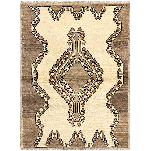 Vidal Tapis de laine 145x107 beige Gabbeh