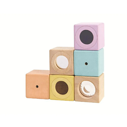 PLAN TOYS Blocs sensoriels pastel