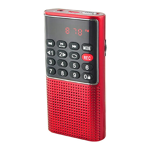 Universal Radio portable portable numérique FM USB TF lecteur MP3 récepteur radio DC 5V 0.5A haut-parleur avec magnétophone