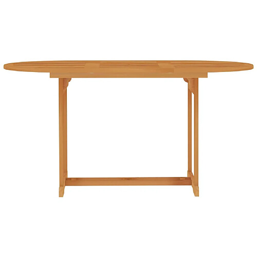 Maison Chic Table de jardin | Table d'extérieur 150x90x75 cm Bois de teck massif -GKD65727