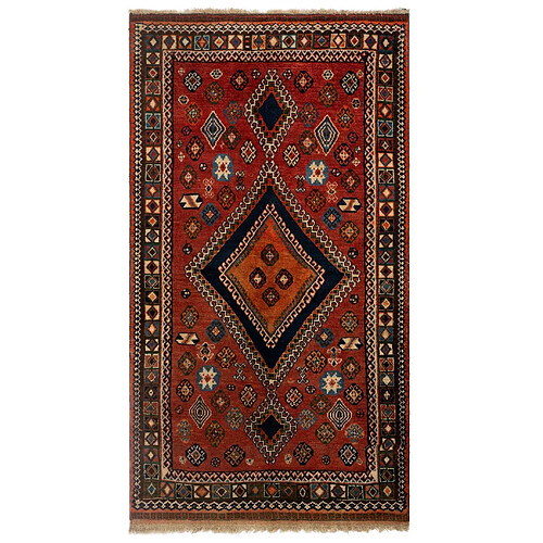 Vidal Tapis de laine 244x135 brun Gabbeh