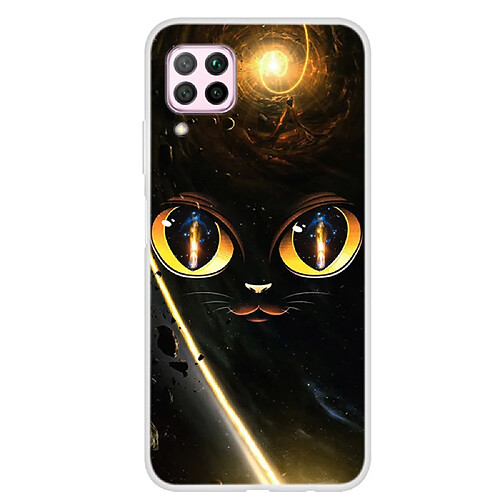 Coque en TPU impression de motifs chat pour votre Huawei P40 lite/Nova 7i/Nova 6 SE