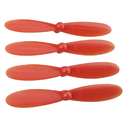 Pièces De Rechange De Pales De Drone D'hélice RC De 4 Morceaux De Quadcopter Pour Le Rouge De Hubsan