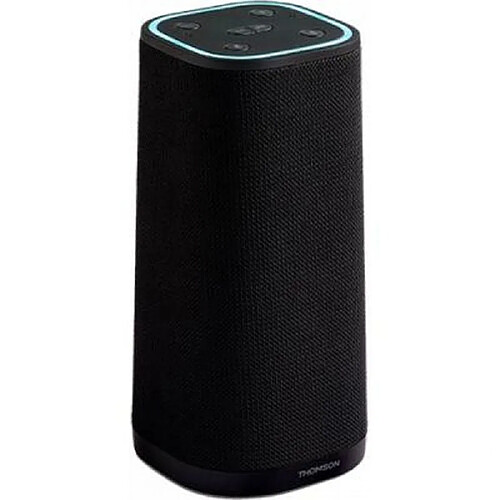 THOMSON Enceinte Intelligente WS07VCA IPX4 15W, Commande vocale Alexa Noir