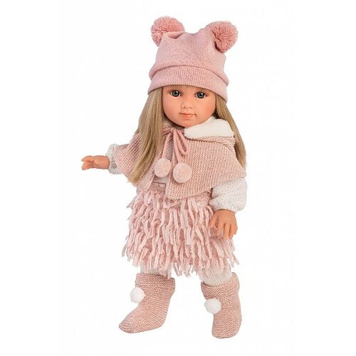 Poupee Elena avec Cheveux blonds et Yeux Bleus Fashion Doll avec Corps Doux Tenue Tendance 35 cm Poupon Rue du Commerce