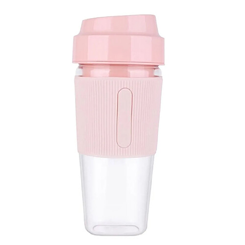 Universal Blender portable verre à jus de fruit mini mélangeur de voyage personnel sans fil smoothie fabricant blender milkshake 300ml | presse-agrumes (rose)