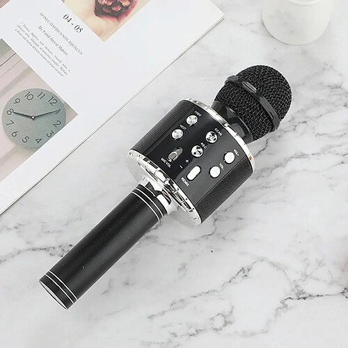 Yonis Microphone Bluetooth Sans Fil Avec Lumières