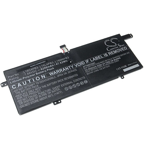 vhbw batterie compatible avec Lenovo IdeaPad 720s-13IKB (81BV002PCD), 720s-13IKB (81BV0067CD), 720S-13ARR laptop (6200mAh, 7.68V, Li-Polymère, noir)