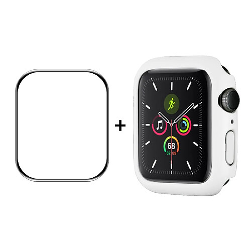 Enkay Coque en TPU caoutchoutée blanc pour votre Apple Watch Series 7 45mm