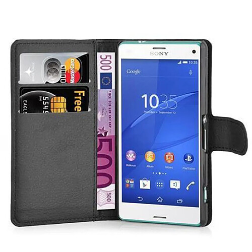 Cadorabo Coque Sony Xperia Z3 COMPACT Etui en Noir