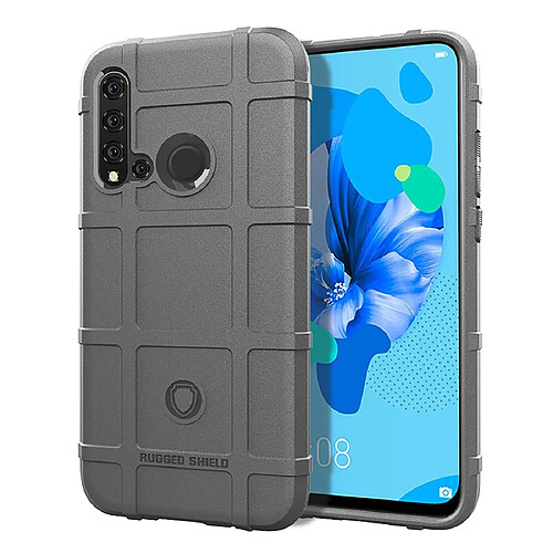 Wewoo Coque Étui de protection en silicone antichoc robuste pour Huawei Nova 5i / P20 Lite 2019 gris