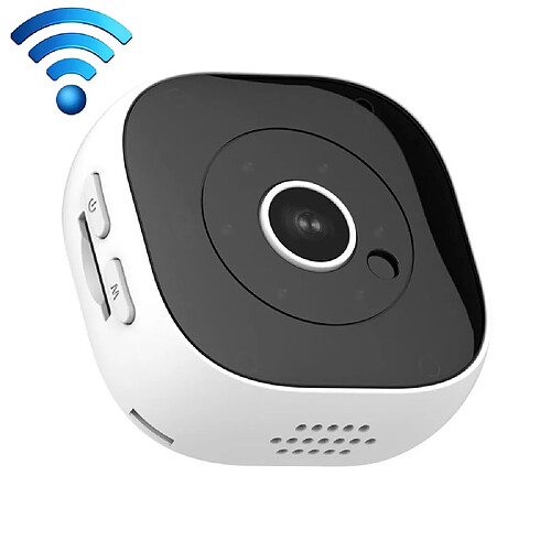 Wewoo H9 Mini HD 1280 x 720P Caméra de surveillance WiFi intelligente grand angle portable de 120 degréssupporte la vision nocturne infrarouge et l&39enregistrement avec détection de mouvement et locale et enregistrement en boucle de 10 à 20 m et carte Micro SD