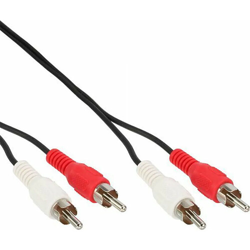 INLINE - Audio-Kabel - 2 x Cinch (M) - 2 x Cinch (M) - 15 m - schwarz