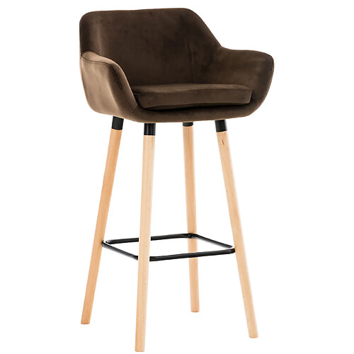 Non Tabouret de bar Grant velours