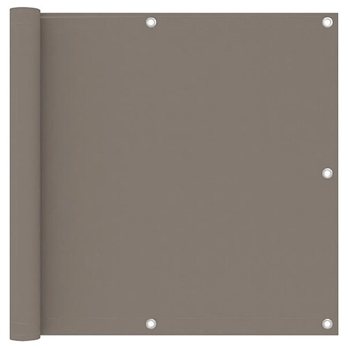 vidaXL Écran de balcon Taupe 90x500 cm Tissu Oxford