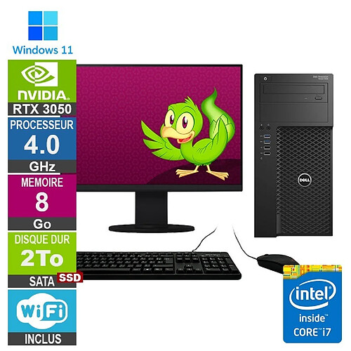 Dell PC Gamer LPG-3620 i7-6700 4.00GHz 8Go/2To SSD/RTX 3050/22" · Reconditionné