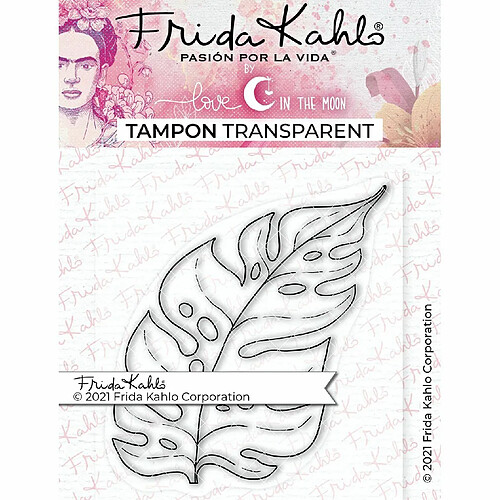 Youdoit Tampon transparent - végétal 3 - 9,5 x 6,5 cm