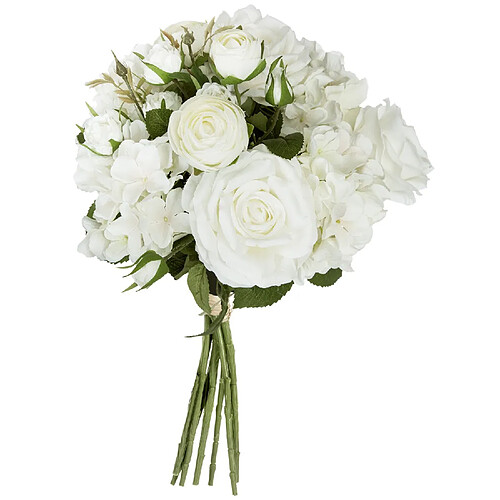 Atmosphera, Createur D'Interieur Bouquet artificiel de 18 Fleurs - H. 50 cm - Blanc