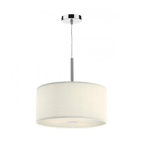 Luminaire Center Suspension Zaragoza crème 3 ampoules