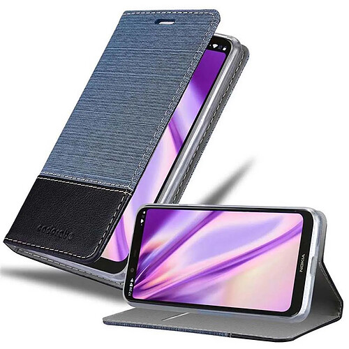 Cadorabo Coque Nokia 5.1 PLUS / X5 Etui en Bleu