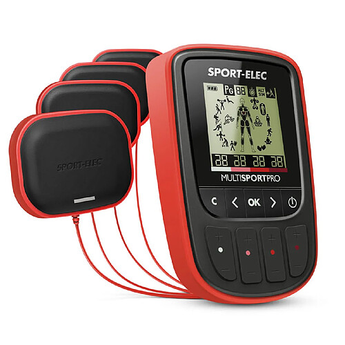 Sportelec Multisport pro abdominal électrodes muscles longs Sport-Elec Electrostimulation