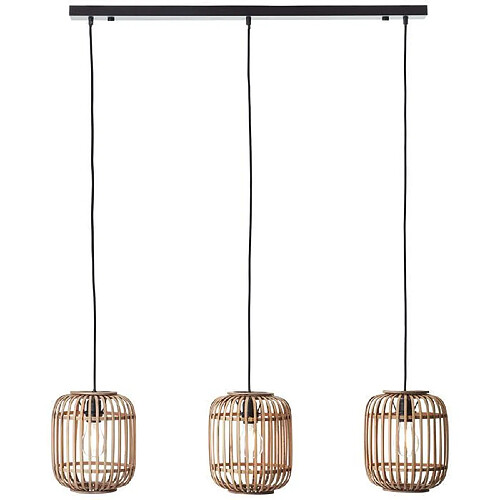 Brilliant (Lighting) Suspensions WOODROW 3x60W E27 Brun clair