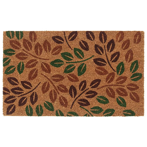 vidaXL Tapis de porte naturel 45x75 cm fibre de coco touffeté