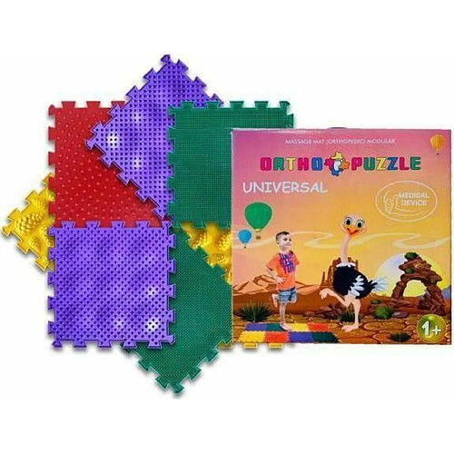 Wader Tapis Enfant Puzzle Orthopédique Tuiles Carrées ? Tapis Bébé Massage Pieds Plats ? Exercice et Support Modulaire Voûte Plantaire - Tapis Puzzle Non-Toxique Qualité Médicale pour Bébé et Tout-Petits