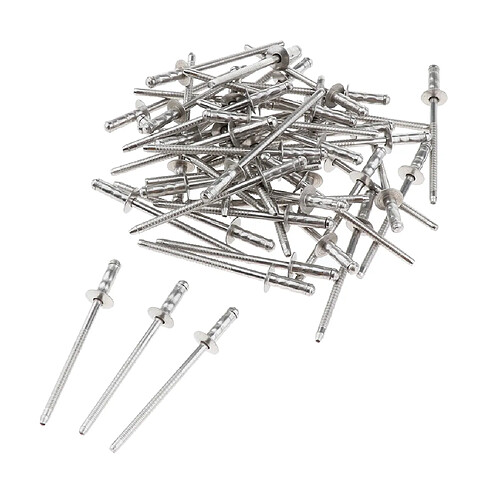 DOME HEAD POP RIVETS OUVERT AVEUGLES EN ACIER INOXYDABLE 50pcs 3mm dia