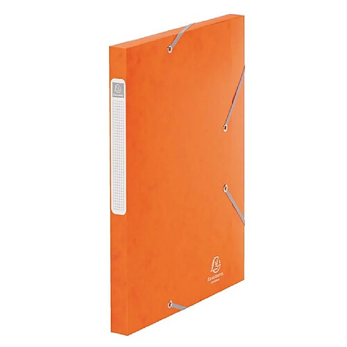 Chemise box Cartobox Exacompta 24 x 32 cm dos 2,5 cm - orange - Lot de 25