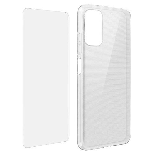 Avizar Coque Redmi Note 10 5G et Poco M3 Pro Souple Verre Trempé 9H