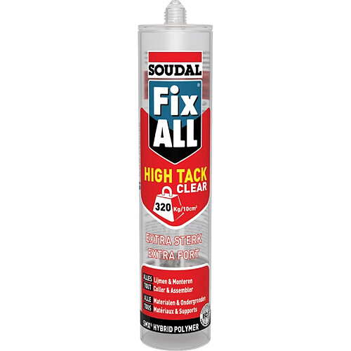 Masticcolle Soudal Fix All High Tack Clear