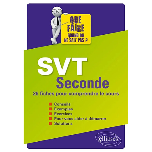 SVT 2de : 26 fiches pour comprendre le cours · Occasion