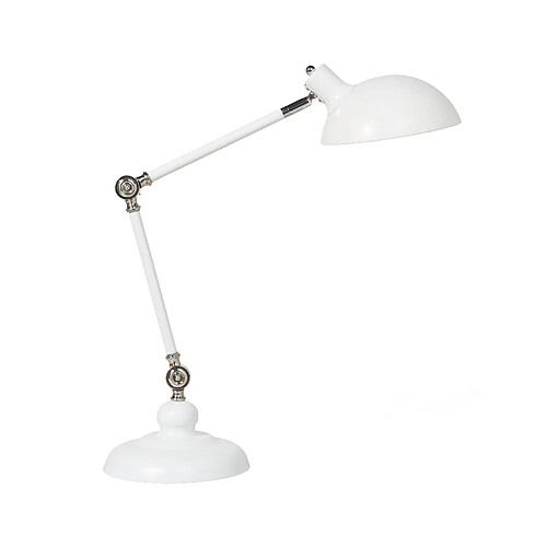 Beliani Lampe de bureau blanc MERAMEC