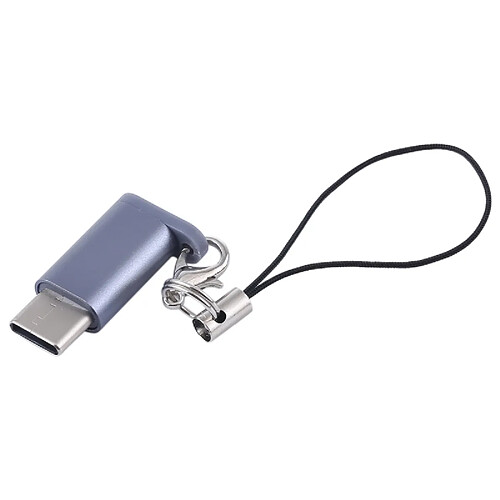 Wewoo Adaptateur Mini de convertisseur USB portable vers Type-C et USB-C avec OTG (Gris)