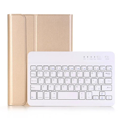 Wewoo A05 Bluetooth 3.0 ultra-mince étui en cuir amovible avec clavier pour iPad mini 5avec support or