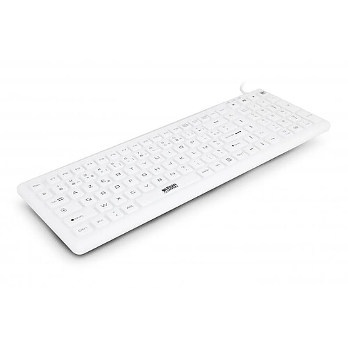 Urban Factory USB wired keyboard ABS USB wired keyboard ABS silicone White Antimicrobial treatment QWERTY