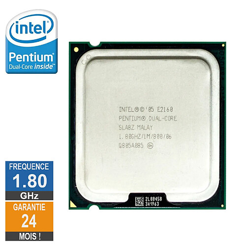 Processeur Intel Pentium D E2160 1.80GHz SLA8Z LGA775 1Mo · Reconditionné