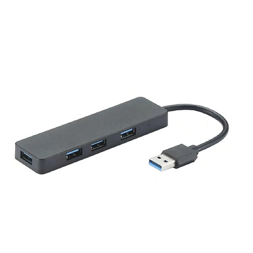 D2 Diffusion Hub USB 4 ports USB 3.2 gen 1 (USB 3.0) pour PC, vitesse de transfert jusqu'à 5Gbps - 15 cm - sans alimentation - noir