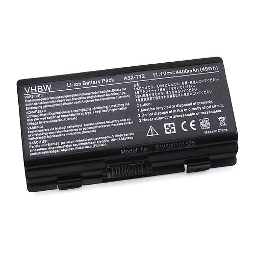 vhbw Batterie compatible avec Asus X58, X58c, X58l, X58le ordinateur portable Laptop Notebook (Li-Ion, 4400mAh, 11.1V, 48.84Wh, noir)