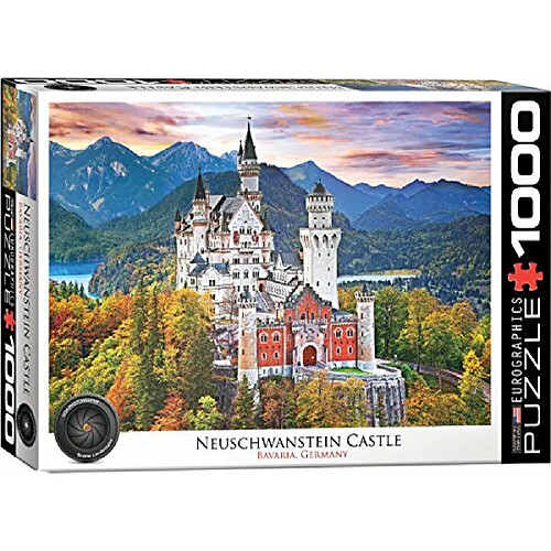 Eurographics 6000-0946 Puzzle Neuschwanstein (1000 piAces), Bleu