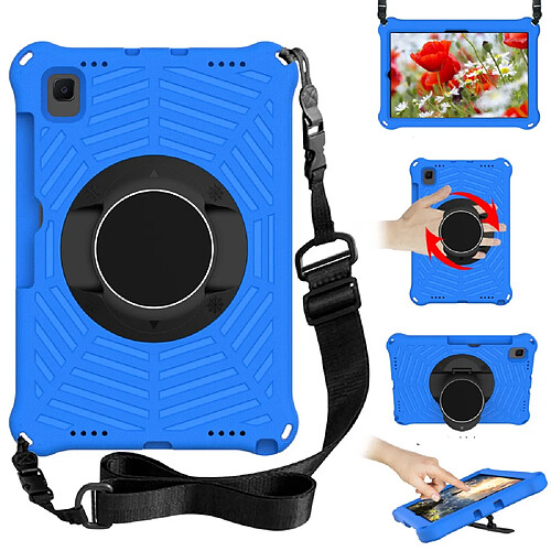 Coque en TPU avec béquille et bandoulière bleu pour votre Samsung Galaxy Tab S6 Lite 10.4 2020 SM-P610/P615