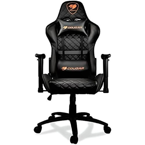 Cougar ARMORONEBLACK Siège Gamer Médium Simili Cuir Noir