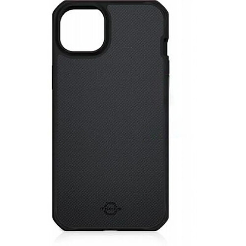 Itskins Coque pour iPhone 14 Renforcée Ballistic Nylon R Compatible MagSafe Noir