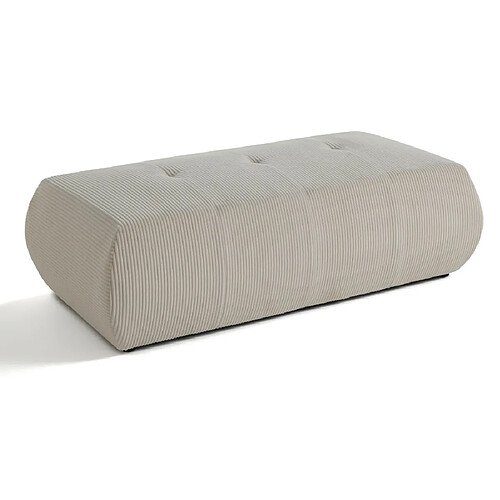 Lisa Design Onyx - pouf d'appoint - en velours côtelé