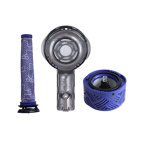 INF Kit d'accessoires pour aspirateur Dyson V6 : capot arrière du moteur, pré-filtres et post-filtres