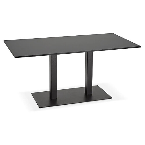 Alterego Table / bureau design 'AUSTIN' noir - 160x80 cm